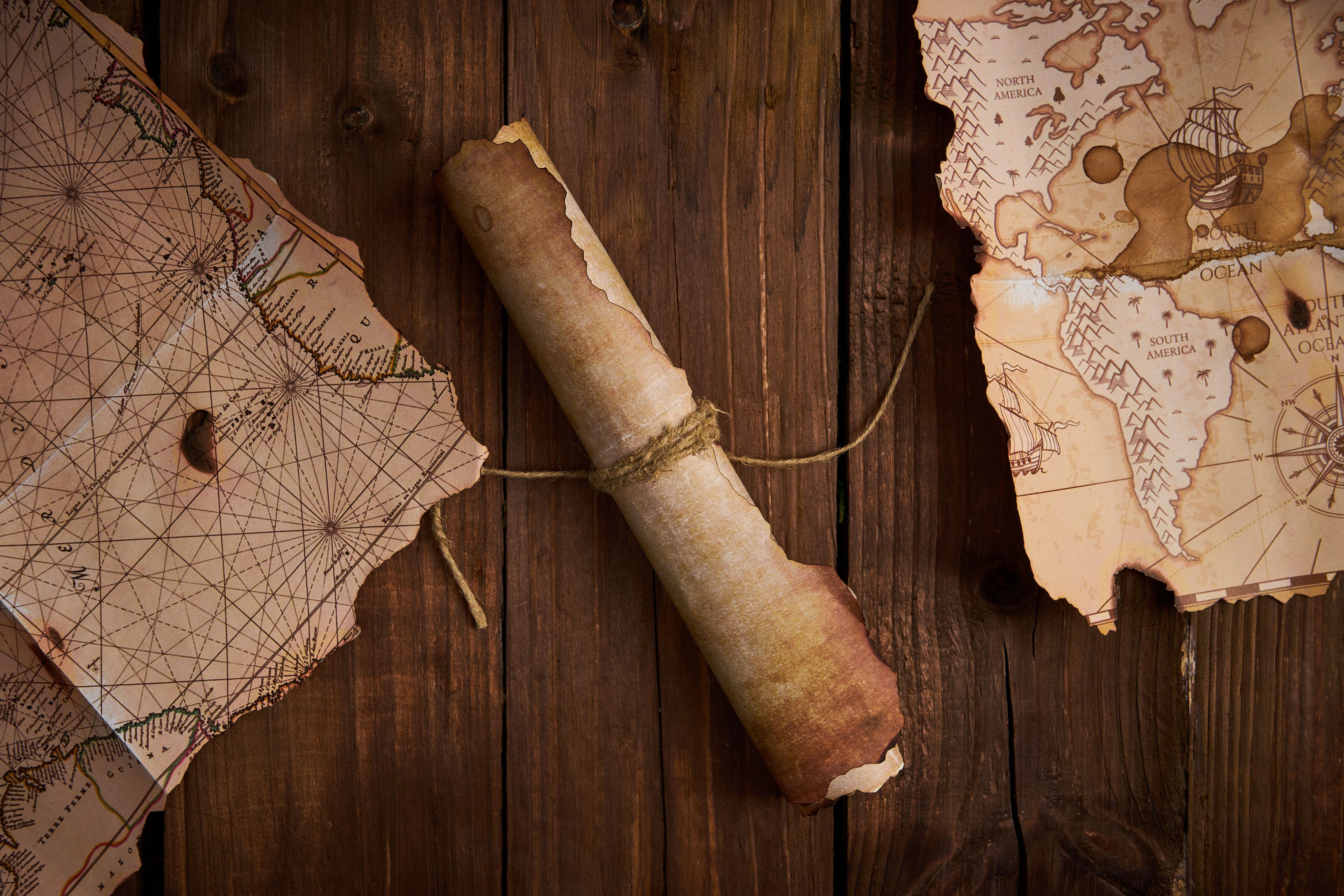 Antique maritime map background